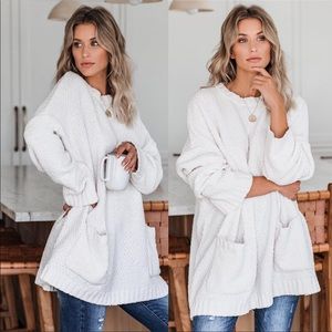 Vici Where Love Resides Chenille Pocketed Sweater
